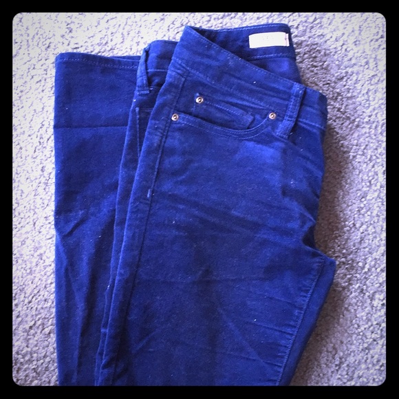 GAP Pants - Gap blue velvet skinny pants GAP Pants - Gap blue velvet skinny pants